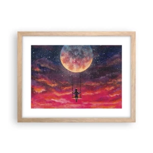 Een poster in een licht eiken lijst - Droom - 40x30 cm