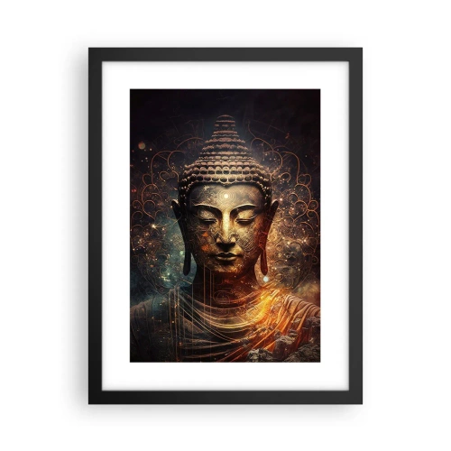 Poster in een zwarte lijst - Geestelijke balans - 30x40 cm