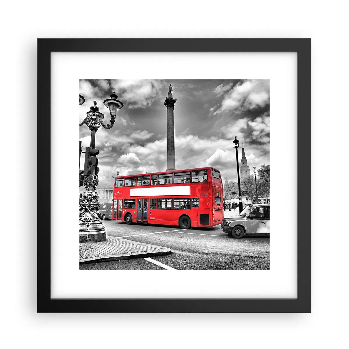 Poster in een zwarte lijst - De echte bloedbaan van de stad - 30x30 cm
