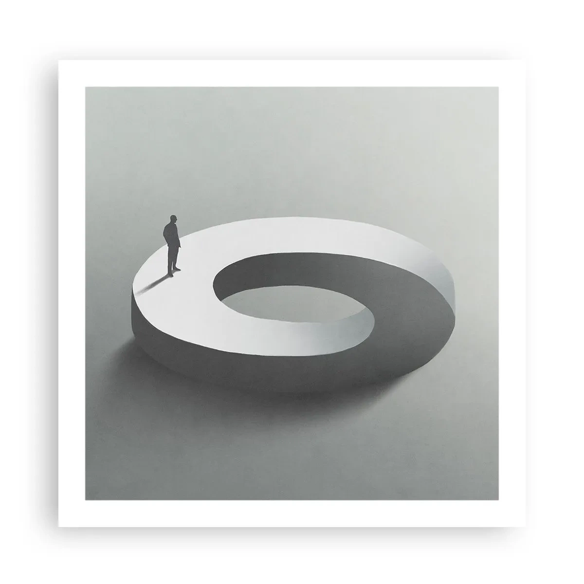 Poster - En wees hier slim - 60x60 cm