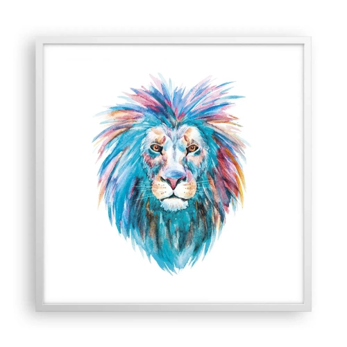 Poster in een witte lijst - Een opwindende uitstraling - 60x60 cm