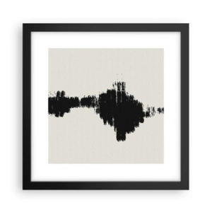 Poster in een zwarte lijst - Trillingen van verbeelding - 30x30 cm