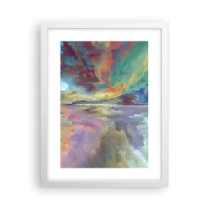 Poster in een witte lijst - Twee hemelen - 30x40 cm