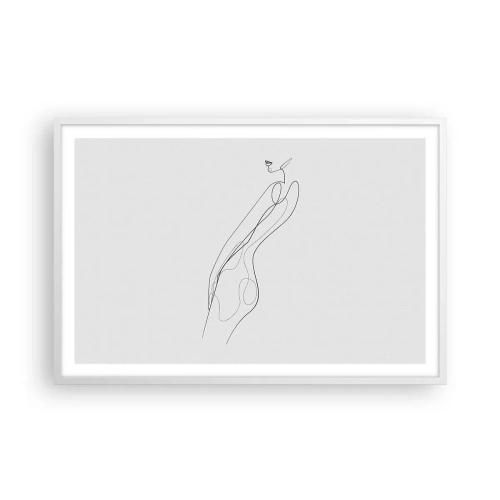 Poster in een witte lijst - Gewoon een belofte - 91x61 cm