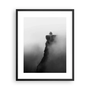 Poster in een zwarte lijst - Aan de rand van de wereld - 40x50 cm