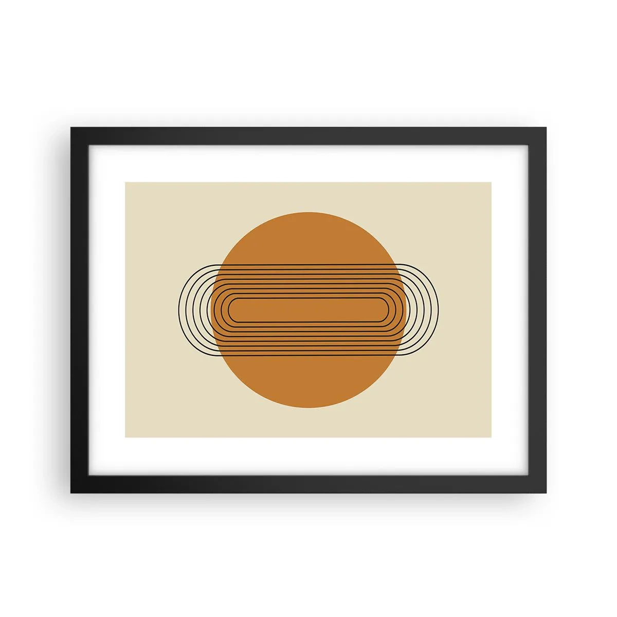 Poster in een zwarte lijst - Perfect plan - 40x30 cm