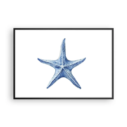 Poster in een zwarte lijst - Ster van de zee - 100x70 cm