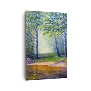 Schilderen op canvas - Idyllisch landschap - 80x120 cm