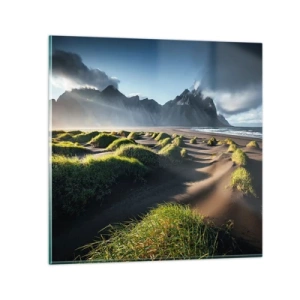 Schilderen op glas - Harmonie van de elementen - 70x70 cm