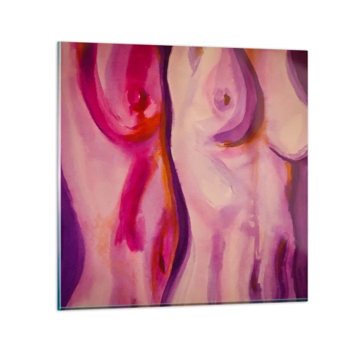 Schilderen op glas - Ode aan vrouwelijkheid - 40x40 cm