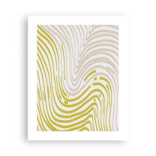 Poster - Een compositie met een zachte buiging - 40x50 cm