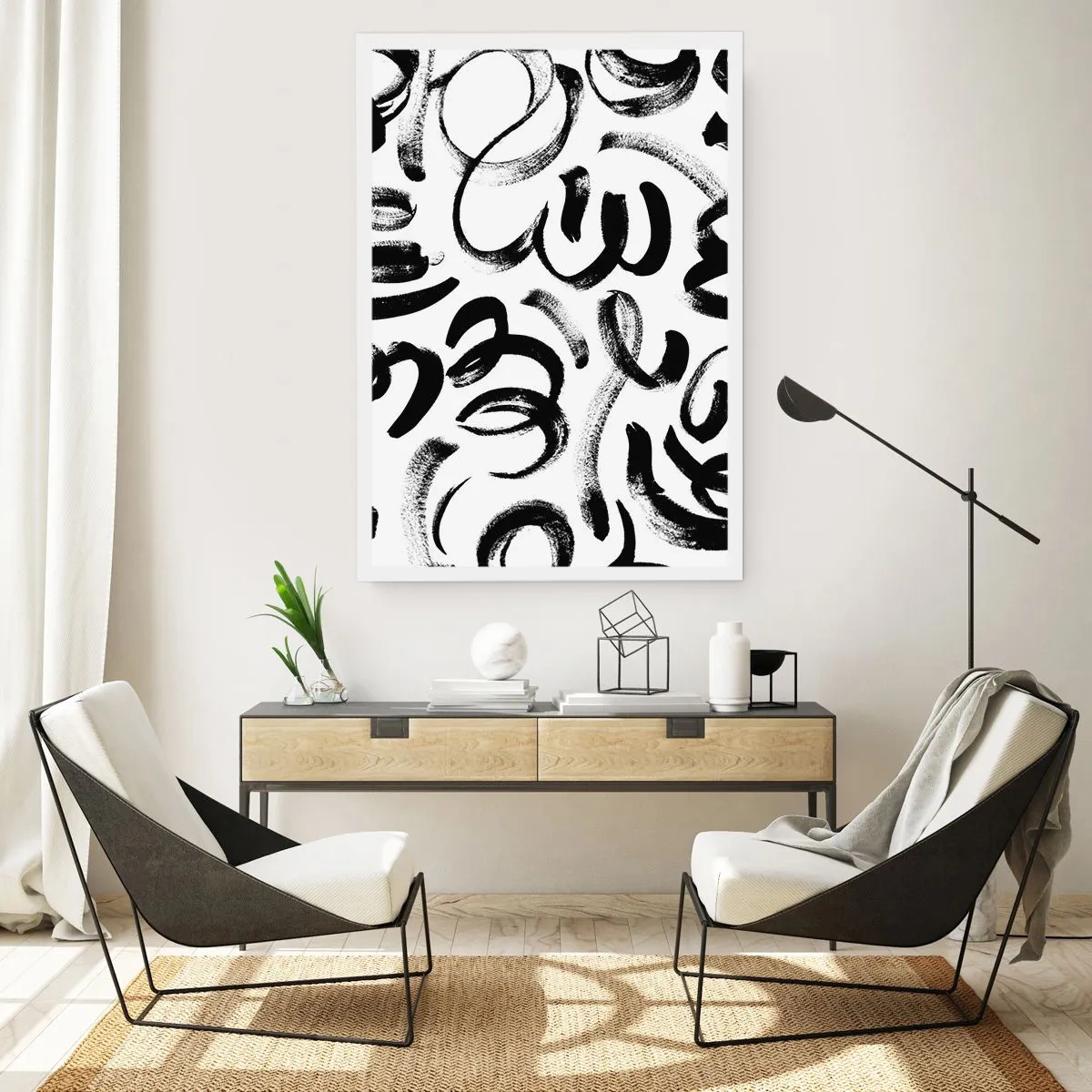 Poster - Zwart op wit - 40x50 cm