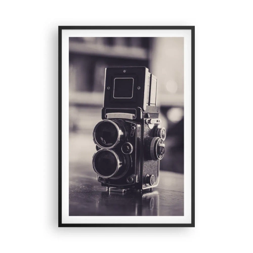 Poster in een zwarte lijst - De magie van oude fotografie - 61x91 cm