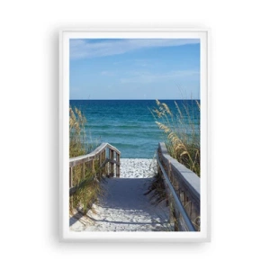 Poster in een witte lijst - In de zon, in de wind - 70x100 cm