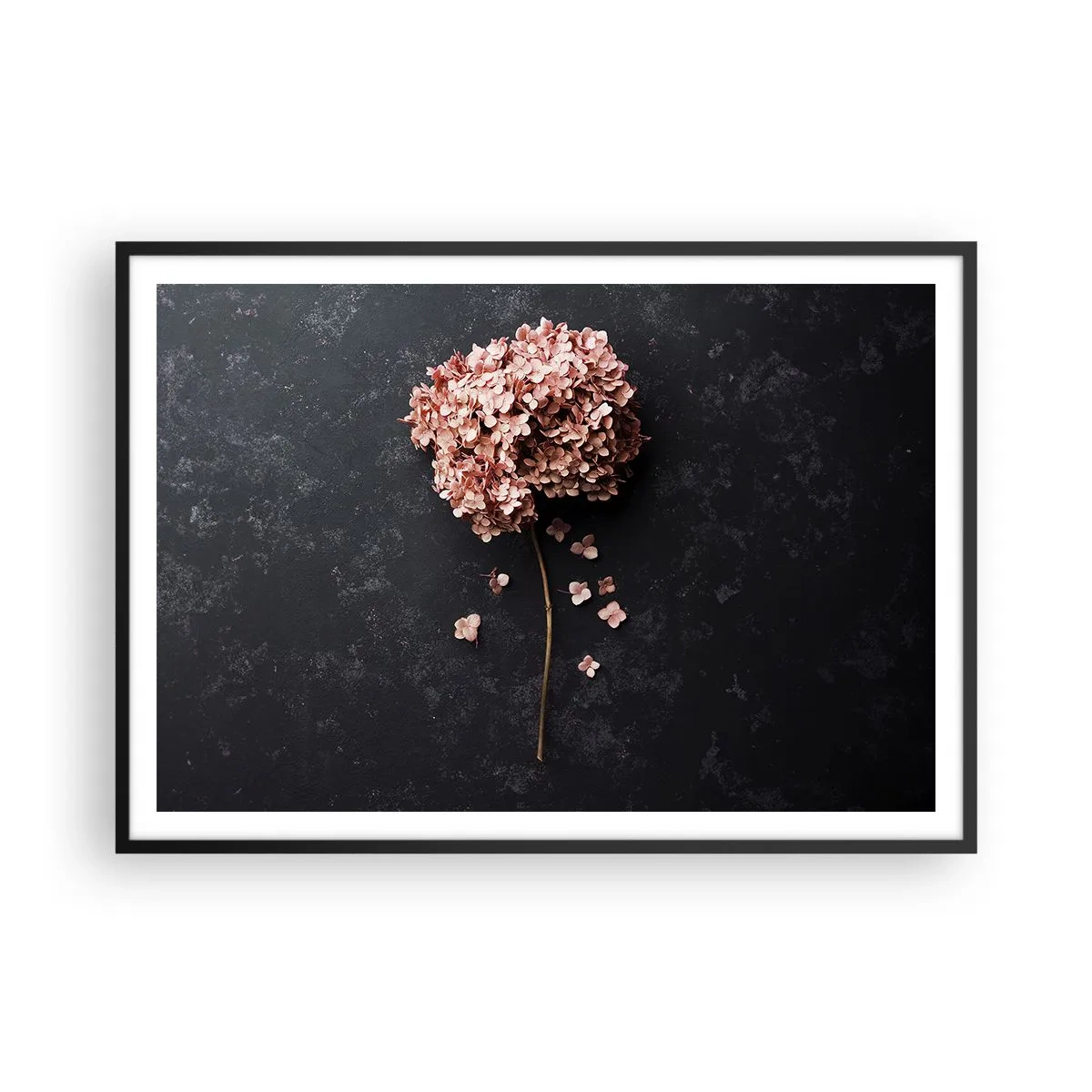 Poster in een zwarte lijst - Een echt romantisch teken - 100x70 cm