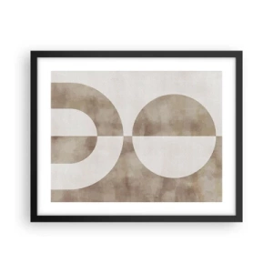 Poster in een zwarte lijst - Gelijkenissen en verschillen - 50x40 cm