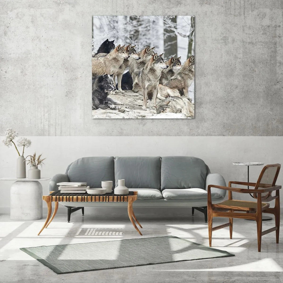 Schilderen op glas - Familie en vrienden - 70x70 cm