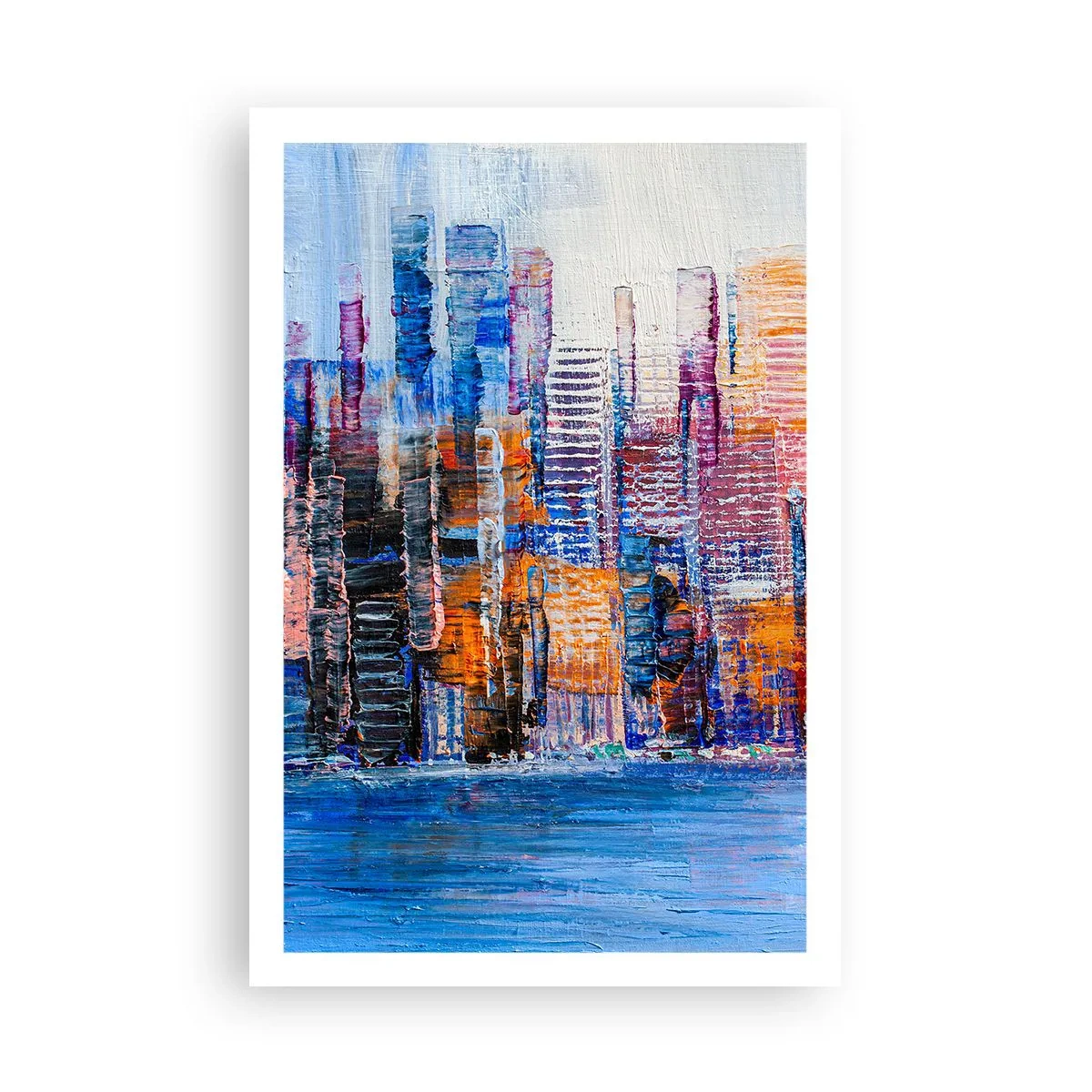 Poster - Een vrolijke metropool - 61x91 cm