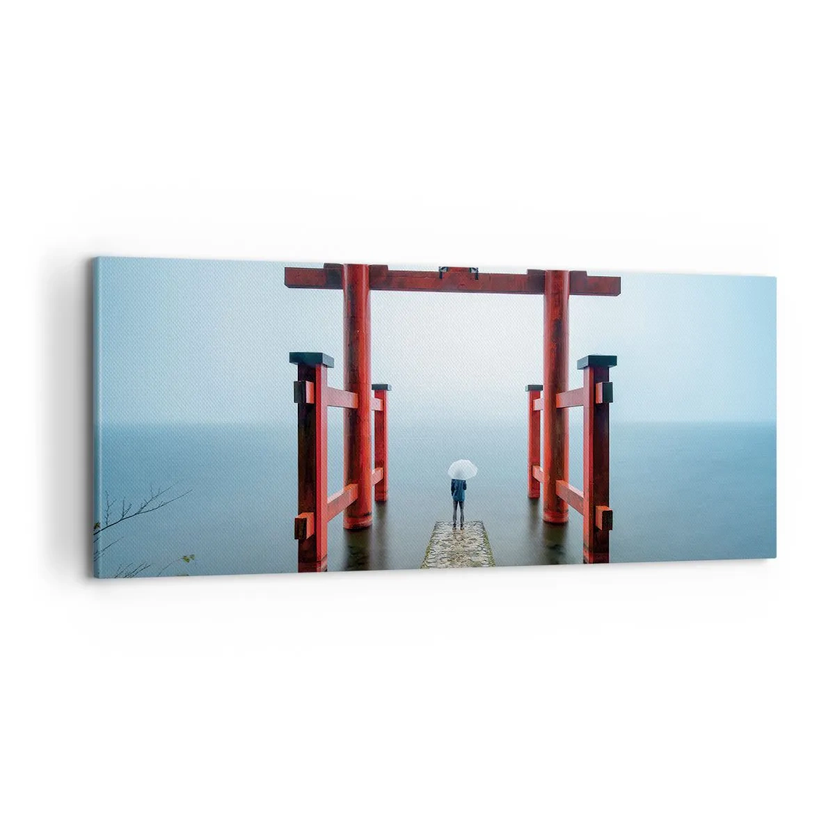 Schilderen op canvas - Japanse mijmering - 100x40 cm