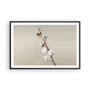 Poster in een zwarte lijst - Aan de bron van zachtheid - 91x61 cm