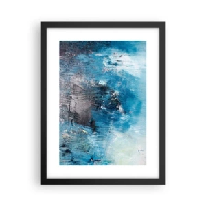 Poster in een zwarte lijst - Rhapsody in Blauw - 30x40 cm