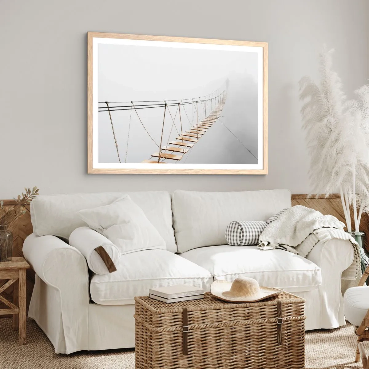 Een poster in een licht eiken lijst - Waar zal het je brengen? - 70x50 cm