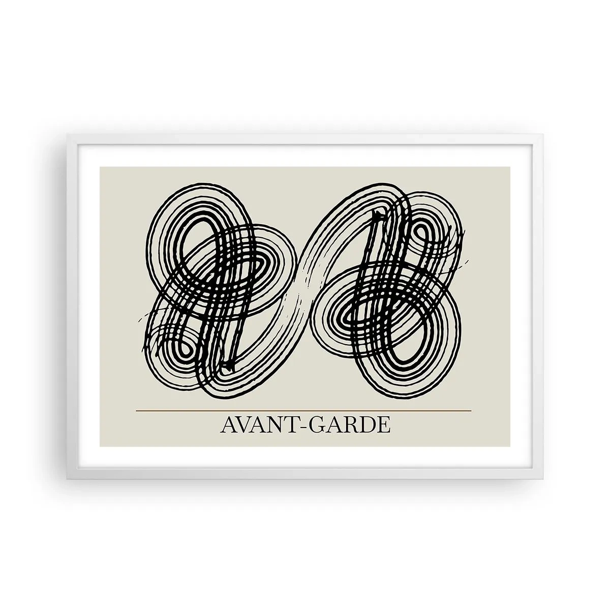 Poster in een witte lijst - Het kwam er spontaan uit - 70x50 cm