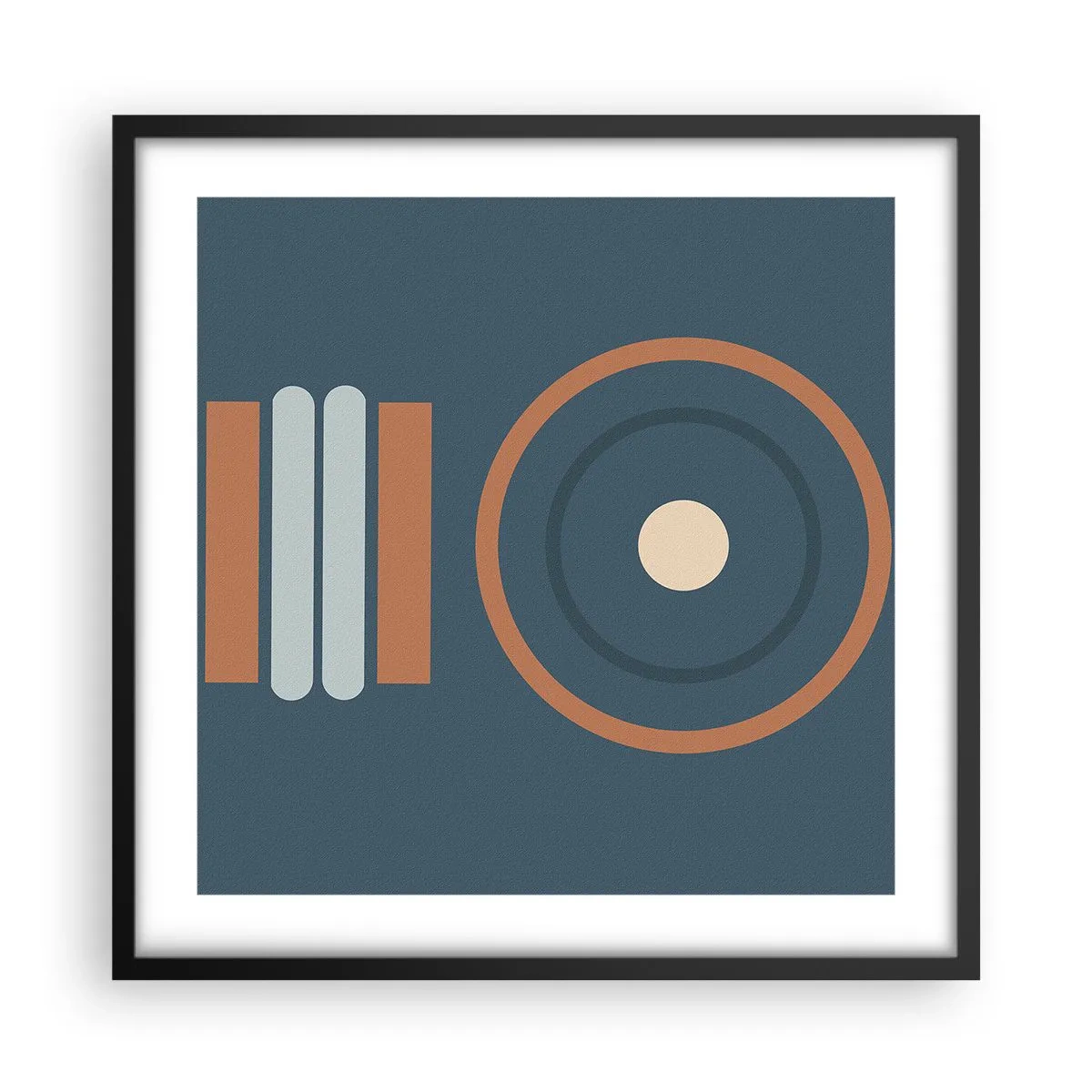Poster in een zwarte lijst - De essentie van dingen - 50x50 cm