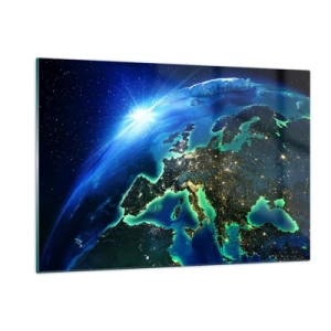 Schilderen op glas - Sprankelend Europa - 120x80 cm