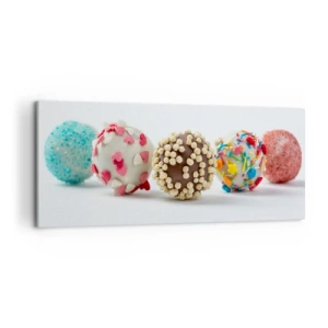 Schilderen op canvas - Het leven kan zoet zijn - 120x50 cm