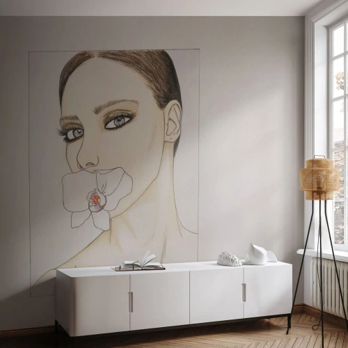 Zelfklevend Fotobehang Deluxe Sticker - Een symbool van elegantie en schoonheid - Abstractie, Deel, Vrouw - 250x175 cm