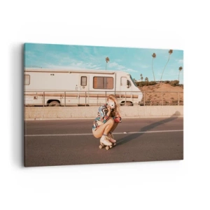 Schilderen op canvas - Lach alsjeblieft! - 100x70 cm