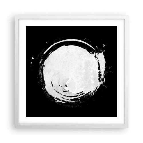 Poster in een witte lijst - Goede weg - 50x50 cm