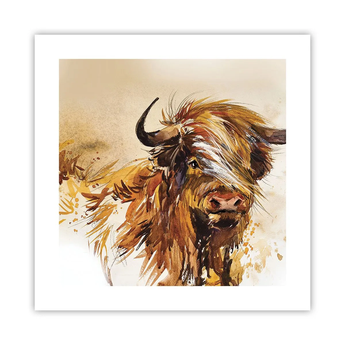 Poster - Trots van de jager - 40x40 cm