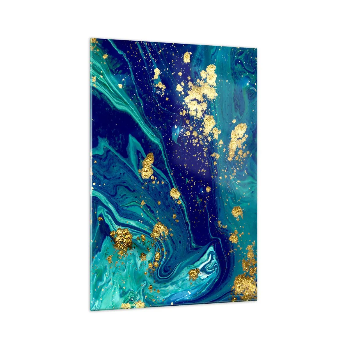 Schilderen op glas - De bloemblaadjes van de zon - 70x100 cm