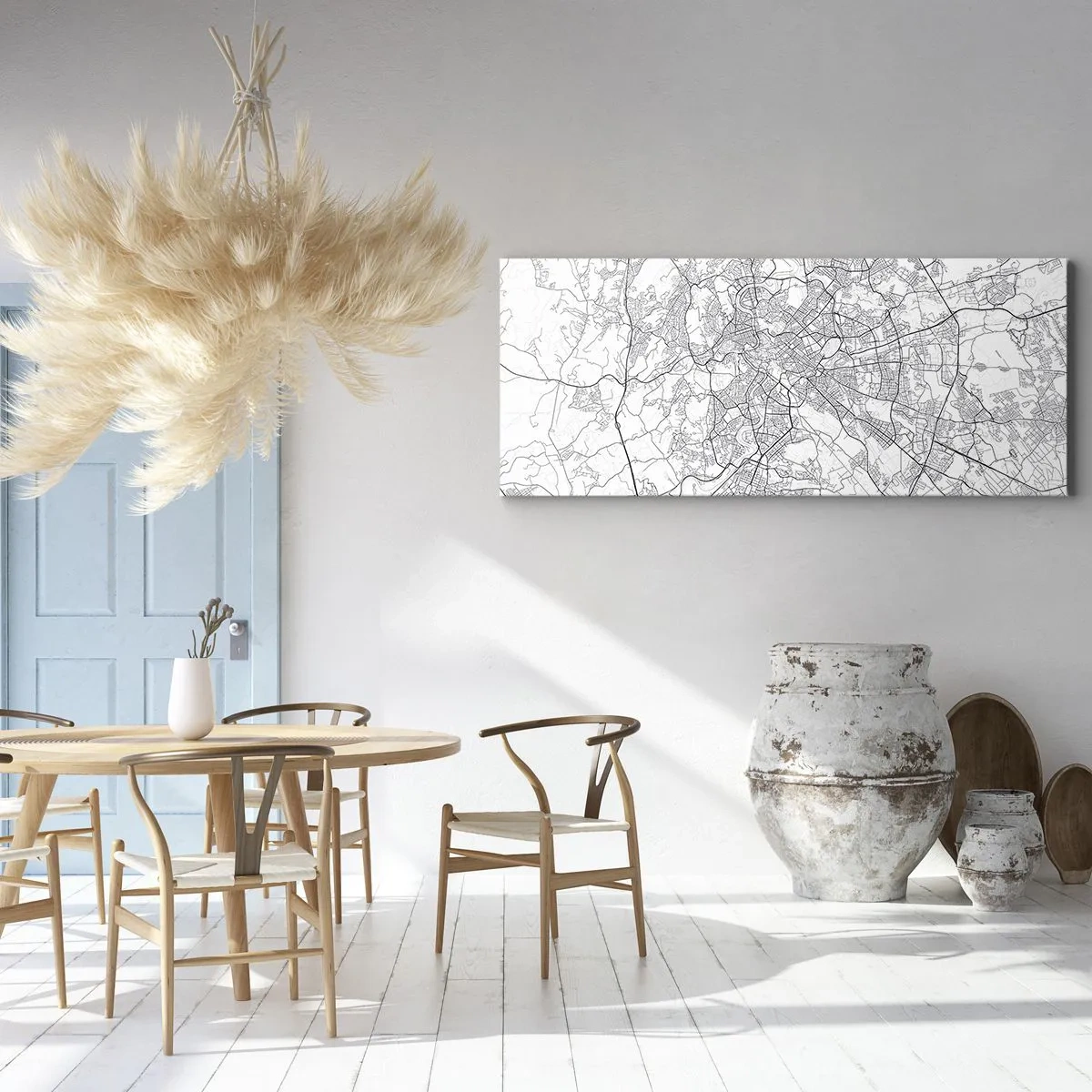 Schilderen op canvas - Romeinse cirkel - 120x50 cm