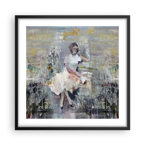 Poster in een zwarte lijst - Klassiek en modern - 50x50 cm