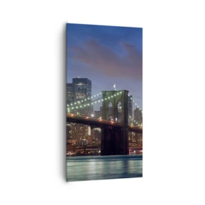 Schilderen op canvas - Gloeiende nacht - 65x120 cm