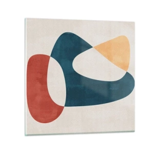 Schilderen op glas - Invloeden en metamorfoses - 70x70 cm