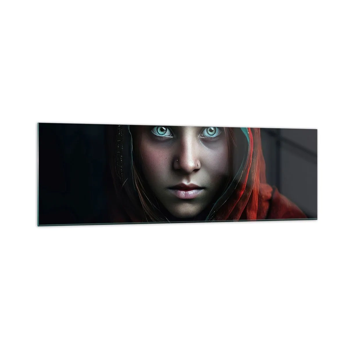 Schilderen op glas - Oosterse prinses - 160x50 cm