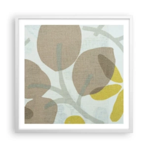 Poster in een witte lijst - Compositie in volle zon - 60x60 cm
