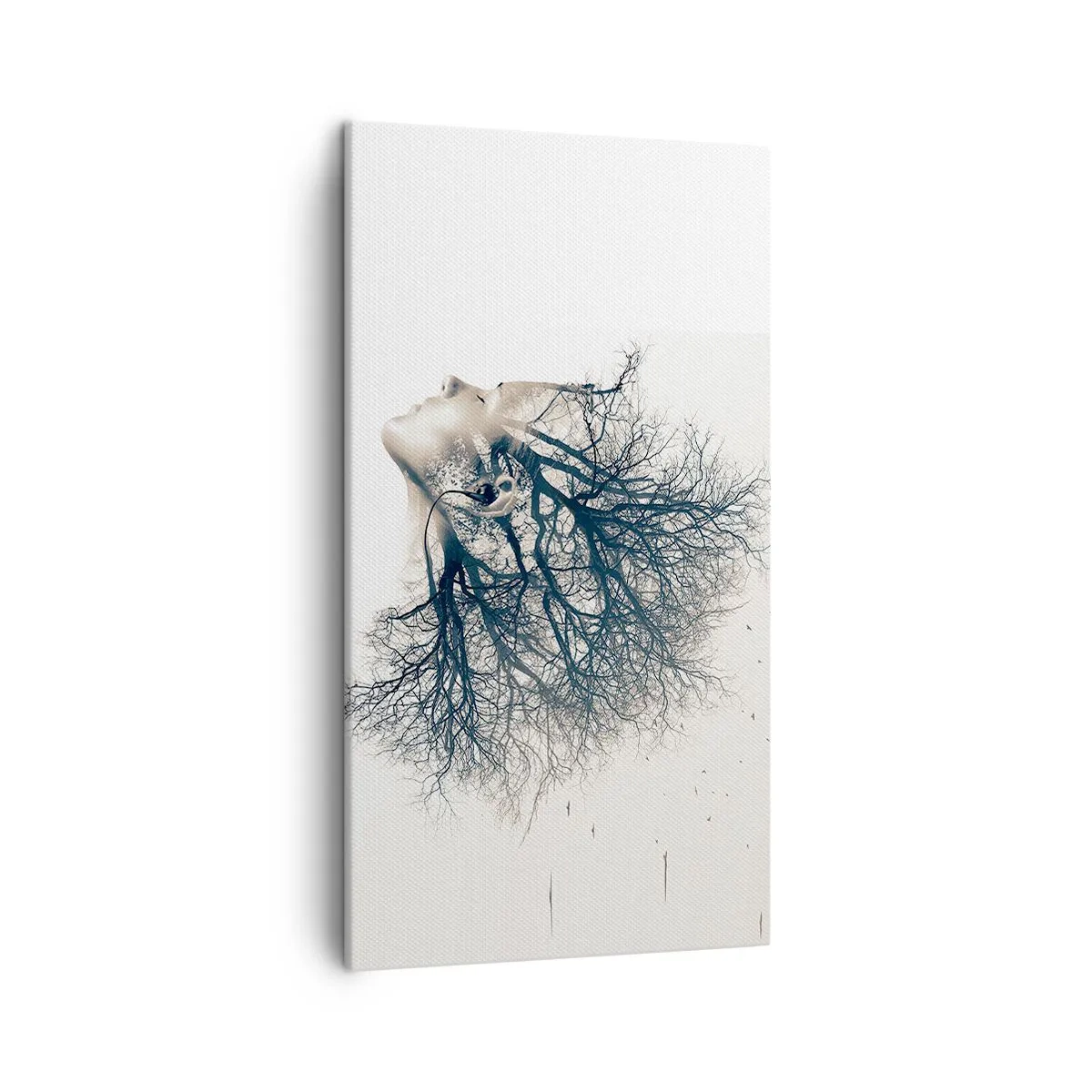 Schilderen op canvas - Luisteren naar het gefluister van bomen - 45x80 cm