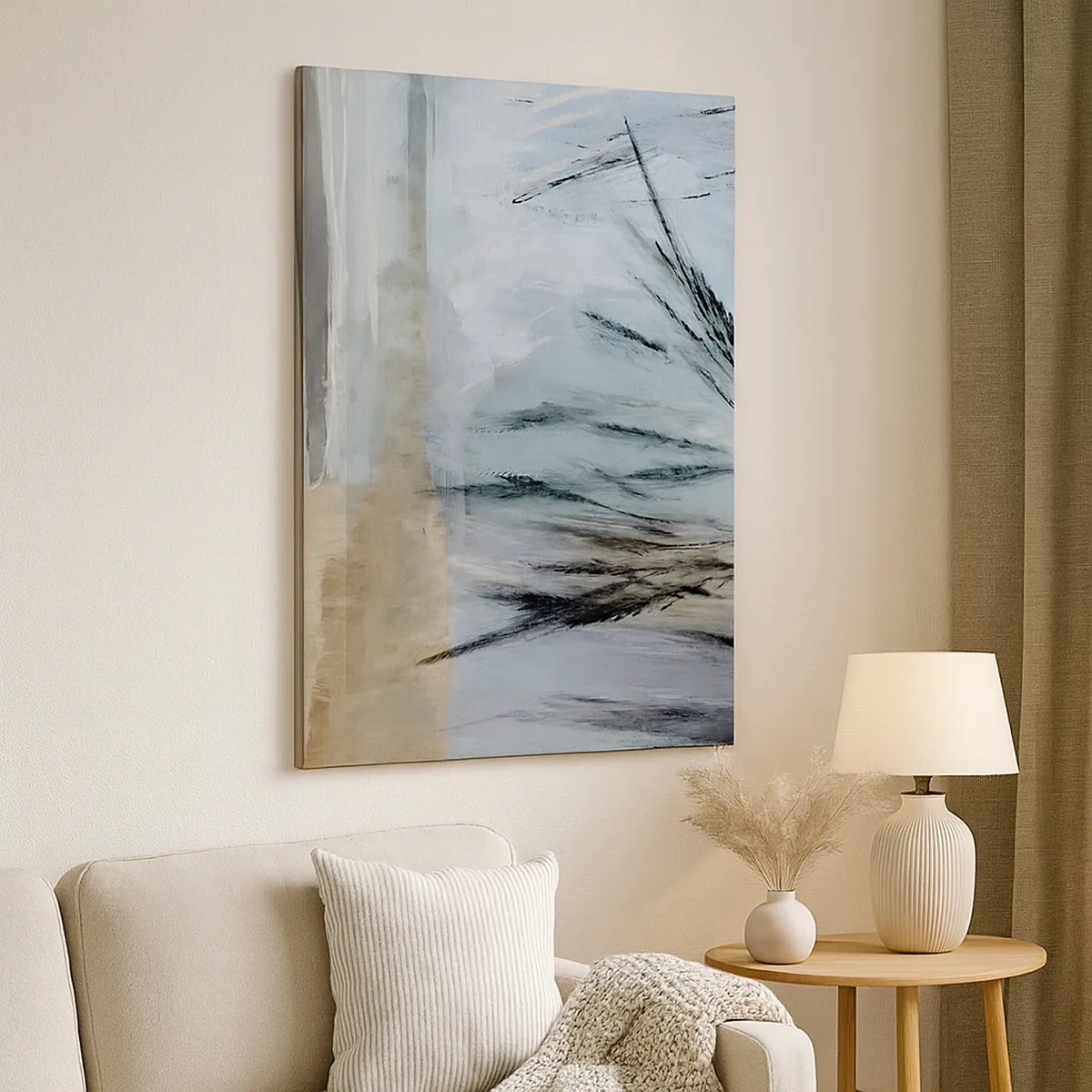 Schilderen op canvas - Wintervelden - 50x70 cm