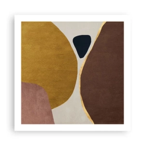 Poster - Abstractie – een plek in de ruimte - 60x60 cm