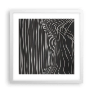 Poster in een witte lijst - Ritme en accent - 40x40 cm