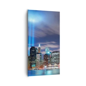 Schilderen op canvas - De hemel met het licht bereiken - 65x120 cm