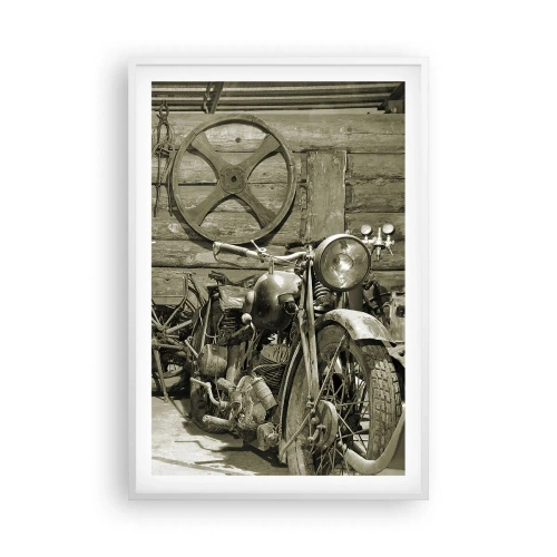 Poster in een witte lijst - In de schuur van oom Władek - 61x91 cm