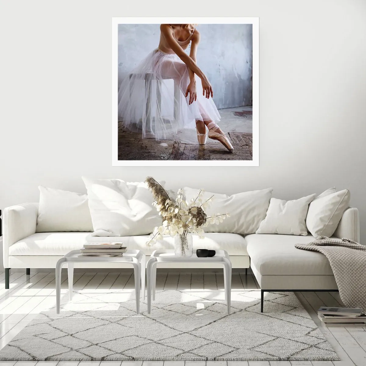 Poster - Voordat de oprijlichten schijnen - 60x60 cm