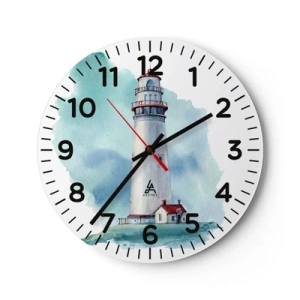 Wandklok - Klok - Blue's zachtaardige zus - 40x40 cm