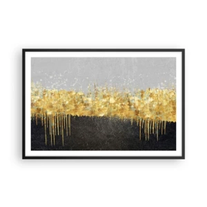 Poster in een zwarte lijst - Naar binnen en naar boven - 91x61 cm